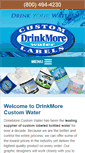 Mobile Screenshot of drinkmorecustomwater.com